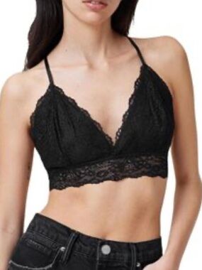 AllSaints Women's Erity Lace Bralette size 6